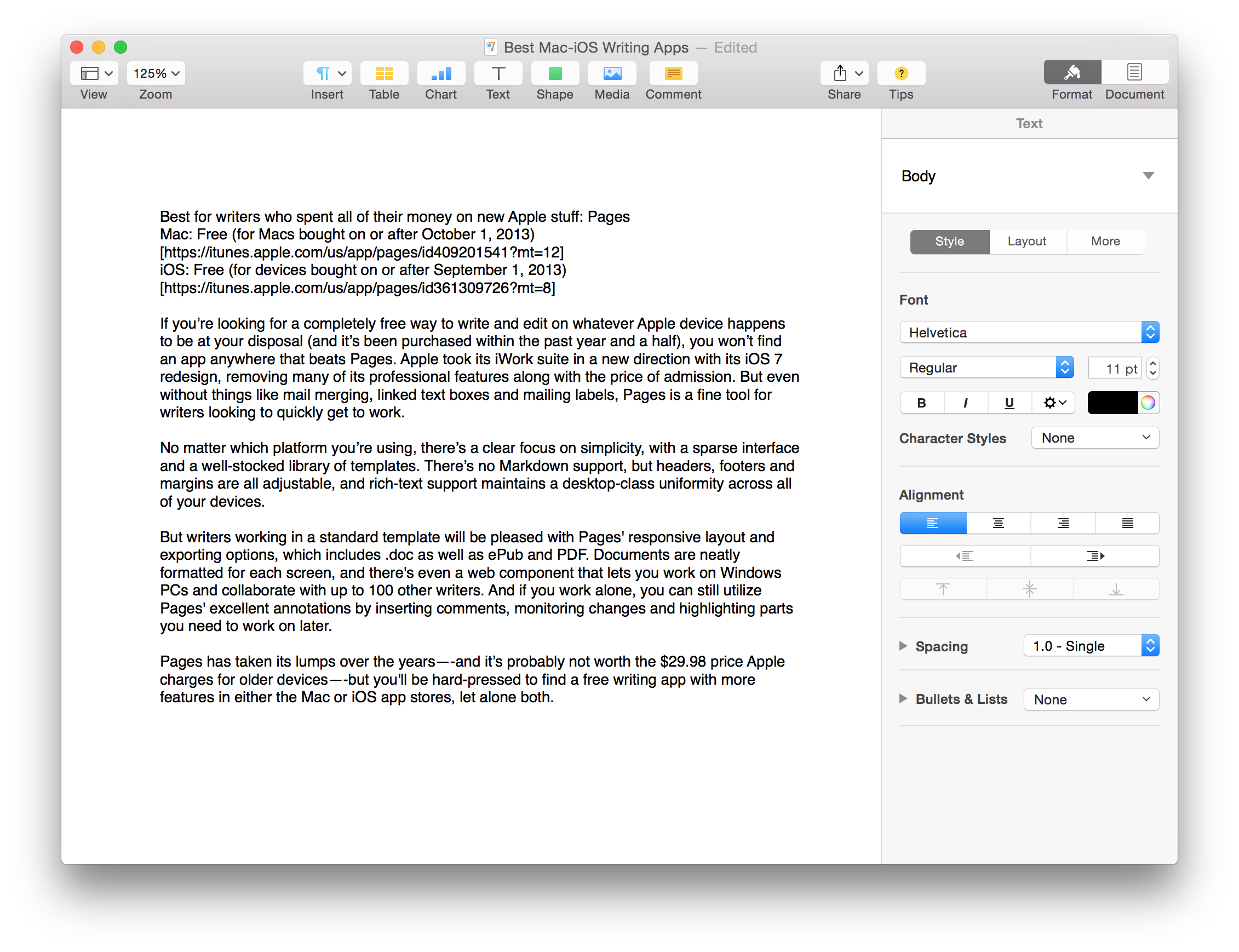 Mac Apps For Writers Free